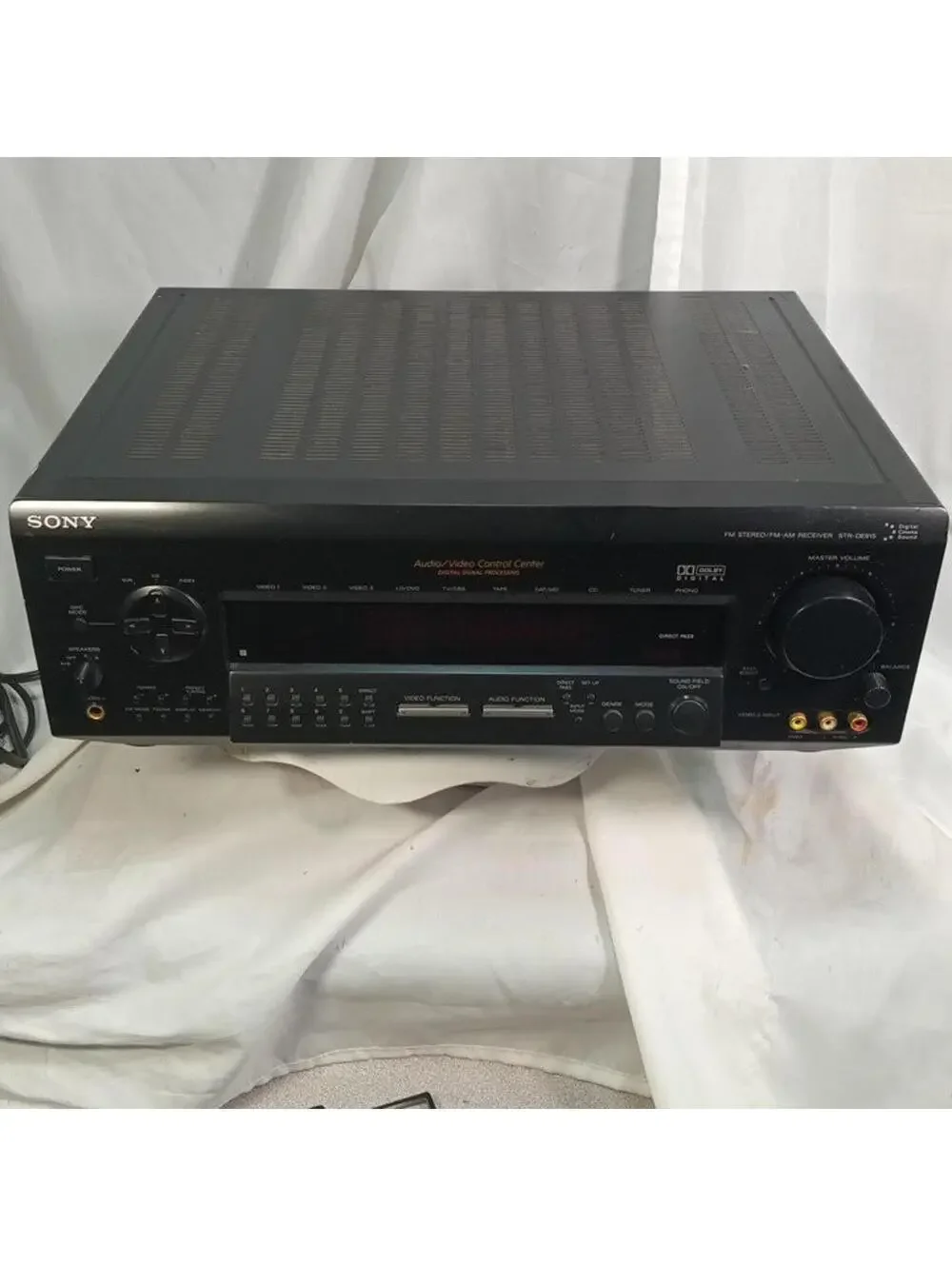 Sony STR-DE915 AM FM Stereo AV Receiver Home Theater Surround Sound Black Tested